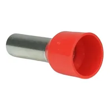 Kit 100pçs Terminal Tubular Ilhós Tubo Simples Vermelho 10mm Foto mini 4