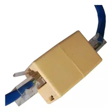 Kit 100x Adaptador Emenda Rj45 Cabo Rede Cat5e Fêmea Foto mini 3