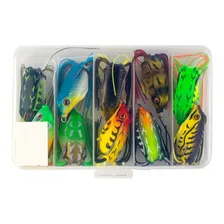 Kit 10pçs Isca Sapo Frog Anti Enrosco Sapinho De SuperfĂcie Foto mini 4