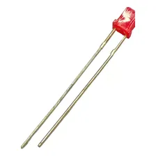 Kit 10pçs Led Vermelho Quadrado Difuso 3mm Foto mini 2
