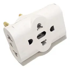 Kit 10un Adaptador Pino Universal Tomada Benjamim T Foto mini 4
