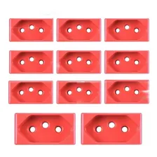 Kit 10un Módulo Tomada 2p+t 20a/250v Vermelha Tramontina Cor Vermelho Foto  mini 1