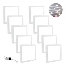 Kit 10un Painel Plafon Led Sobrepor 25w Quadrado Branco Frio 110v/220v Foto mini 1