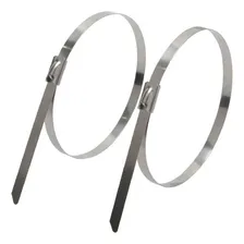 Kit 10x Abraçadeiras Zip Tie Termotape Aço Inox 4,6x400mm Foto mini  3