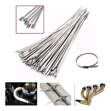 Kit 10x Abraçadeiras Zip Tie Termotape Aço Inox 4,6x400mm Foto mini 1