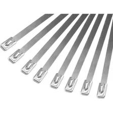 Kit 10x Abraçadeiras Zip Tie Termotape Aço Inox 4,6x400mm Foto mini 2