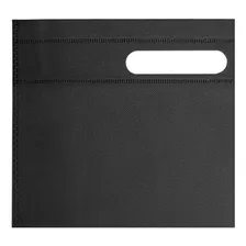 Kit 10x Sacolas Em Tnt Premium Termo Selado Nifty Topget Cor Preto Foto mini 3