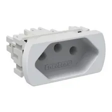 Kit 10x Tomada 10a Enerbrás Neosotille 250v Completo Branco Foto mini 3