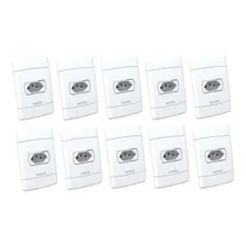 Kit 10x Tomada 10a Enerbrás Neosotille 250v Completo Branco Foto mini 1