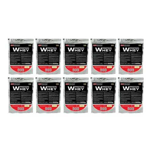 Kit 10x Whey Protein 500g Baunilha - Bodybuilders Foto 1