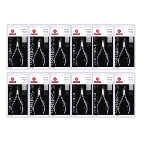 Kit 12 Alicate De Cutícula 722 Premium Profissional Mundial Foto 1
