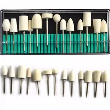 Kit 12 Brocas Branca Polidora Motor Unhas Unha Foto mini 4