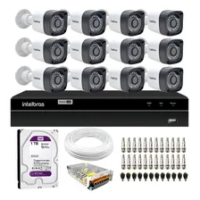 Kit 12 Câmeras 1080p Dvr Mhdx 1316 Intelbras E Hd 1tb Purple Foto  mini 1