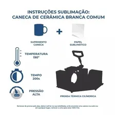 Kit 12 Canecas Branca Porcelana Sublimação 325ml Classe Aaa Cor Branco Aaa Foto mini  2