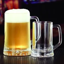 Kit 12 Canecas De Vidro Chopp Cerveja 500  Transparente Foto mini 4