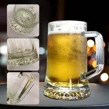 Kit 12 Canecas De Vidro Chopp Cerveja 500  Transparente Foto mini  2