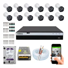 Kit 12 Câmeras 1220b G4 Full Hd Dvr Intelbras 3116 2t Purple Foto  mini 1