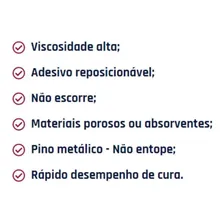 Kit 12 Cola Adesivo Instantâneo 100g Gel Almasuper Foto mini 2