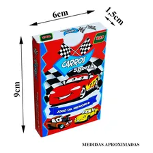 Kit 12 Com Jogos Memória Carros Didático Lembrancinha Foto mini 3