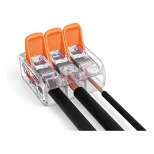 Kit 12 Conector 41a Emenda 3 Fios 6mm Wago 221-613 Foto mini 4