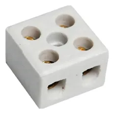 Kit 12 Conector Porcelana Bipolar Tipo Sindal 16mm 600v Foto mini 1