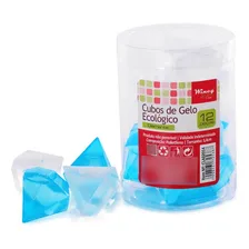 Kit 12 Cubos Gelo Artificial Ecológico Reutilizável Diamante Foto  mini 1