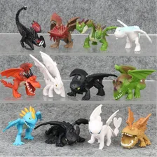 Kit 12 Dragões Como Treinar Seu O Dragão Bonecos Fig De Ação Foto mini 3