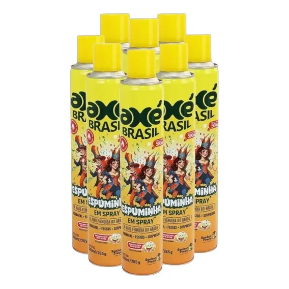 Kit 12 Espumas De Carnaval Festas Diversão Brincadeira 500ml Foto 1