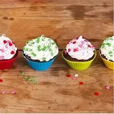 Kit 12 Formas Silicone Cupcake Muffins Queijadinha Foto mini 2