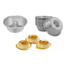 Kit 12 Forminhas N.2 Para Mini Pudim Quindim Cuscuz Gelatina Cor Cinza Foto mini 1