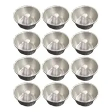 Kit 12 Forminhas N.2 Para Mini Pudim Quindim Cuscuz Gelatina Cor Cinza Foto mini 2