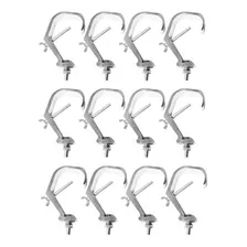 Kit 12 Garra Clamp Gancho Aluminio Para Iluminação Q15 A Q30 Foto mini 1