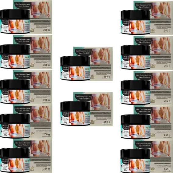 Kit 12 Gel Lipo Redutor Termo Ativado Mary Life Atacado Foto 1