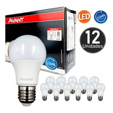 Kit 12 Lâmpada Led Bulbo Pro 9w E27 Bivolt Avant Foto  mini 1
