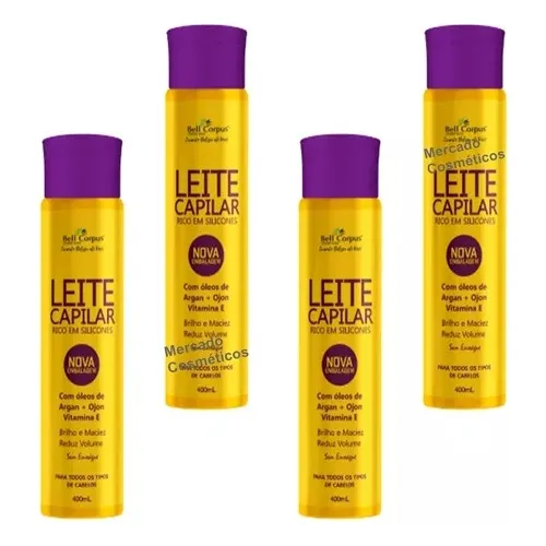 Kit 12 Leite Siliconizado Bell Corpus 400ml Foto 1