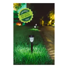 Kit 12 Luminária Solar Espeto Poste Jardim Recarregável Led Foto mini 2