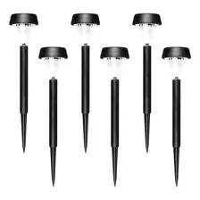 Kit 12 Luminária Solar Espeto Poste Jardim Recarregável Led Foto mini 1