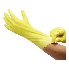 Kit 12 Luva Latex Amarela Multiuso Com Forro Impermeável Foto mini  2