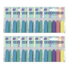 Kit 12 Marcador De Página Flag Seta 5 Cores Auto Adesivo Foto mini  3