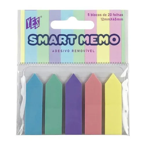 Kit 12 Marcador De Página Flag Seta 5 Cores Auto Adesivo Foto 1