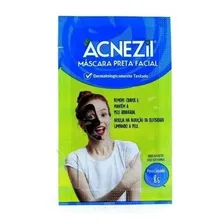 Kit 12 Máscara Preta Facial Acnezil Cravos Espinhas Sachê 8g Foto mini 1