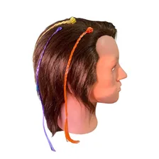 Kit 12 Mechas Aplique De Cabelo Coloridas Com Piranha Foto mini  3