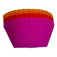 Kit 12 Mini Forminhas De Silicone Cupcake Sortidas Formas Foto mini 1