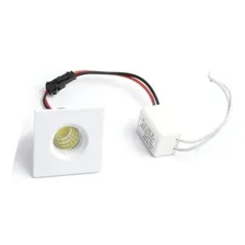 Kit 12 Mini Spot 3w Luz Quente Led Embutir Sanca Gesso 3000k Cor Branco 110/220V BIVOLT Foto mini 1
