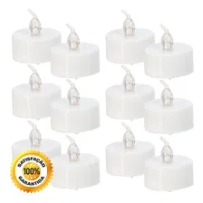 Kit 12 Mini Vela Eletr么nica Decorativa Artificial Led Luz Foto mini 1