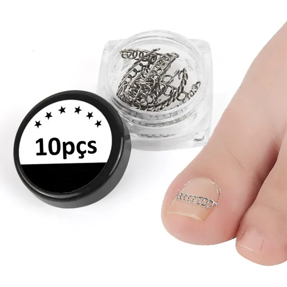 Kit 12 Molas Ferramenta Correção Unhas Encravadas 6 Tamanhos Foto 1