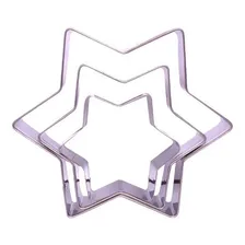 Kit 12 Moldes Cortadores De Massa P/ Biscoito Forma Em Inox Foto mini  3