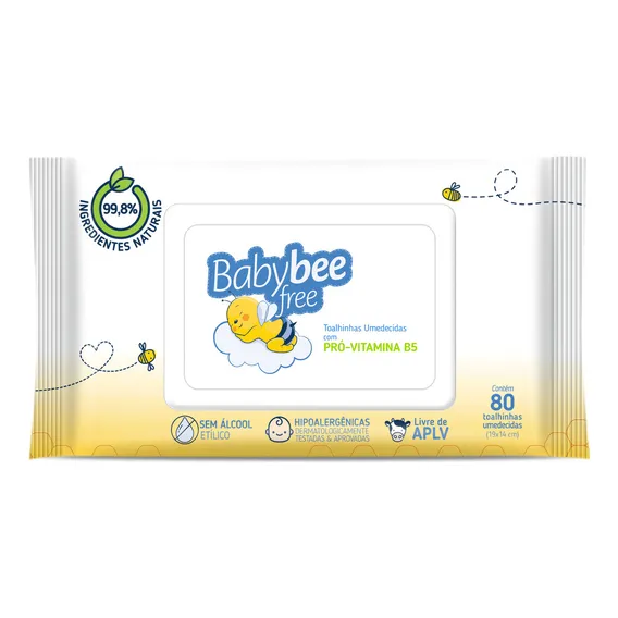 Kit 12 Pacotes De Toalhinhas Umedecidas Babybee Free 960 Un Foto 1
