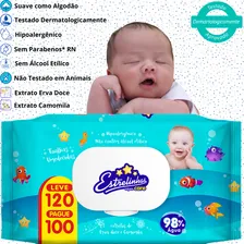 Kit 12 Pacotes Toalhas Umedecidas 1440 Lenços Estrelinhas Foto mini 2