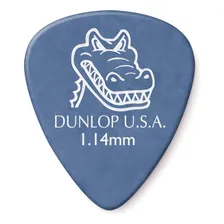 Kit 12 Palhetas Dunlop Gator Grip 1.14 Mm Usa - 417 Cor Azul Tamanho 1,14mm Foto mini 1